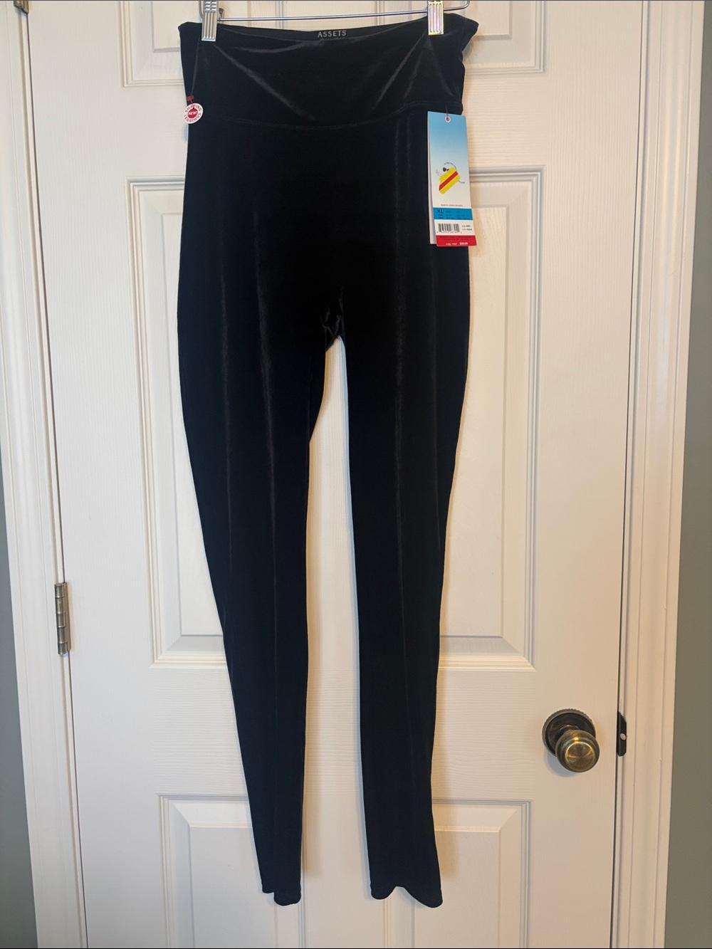 Assets by Spanx Black Velvet Leggings